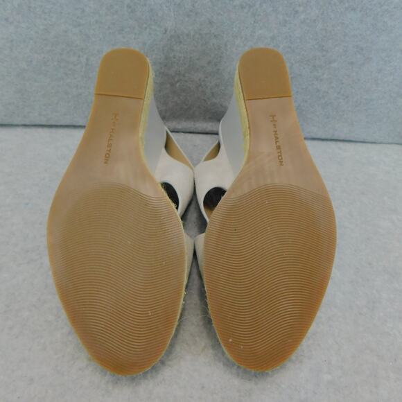 H by Halston Slingback Wedges Stella Parchment Shoes - Size 9M - Picture 8 of 9